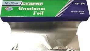 Denson CFE Essentials Roll Commercial Aluminum Heavy Duty Foil Roll 18" inch x 100m