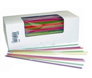 Denson CFE Food Service Supplies BS8GRN COLLINS STRAW P/P 8" 500/pack