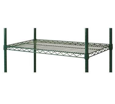 Denson CFE Storage & Transport Each / Green Wire Shelf, 800 lb. weight capacity, 21"W x 42"L, for wet or dry storage, zinc underplated steel wire, green epoxy coated finish, NSF