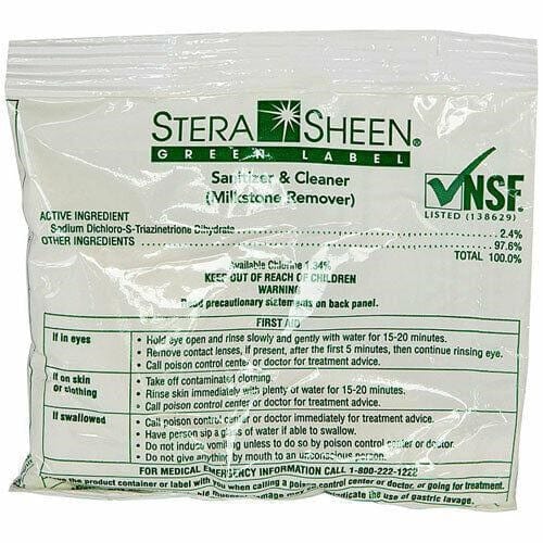 Denson CFE Unclassified Default Title / Green Box of 100 - 2 Ounce Stera-Sheen Green Label Sanitizer Packets