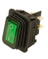Denson CFE Unclassified Default Title / Green MSTDMW-20109 Rocker Switch, On/Off, Green Lighted, DPDT