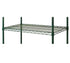 Denson CFE Unclassified Each / Green Focus Foodservice - Wire Shelf, 600 lb. weight capacity, 24"W x 60"L, for wet or dry storage, zinc underplated steel wire, green epoxy coated finish, NSF