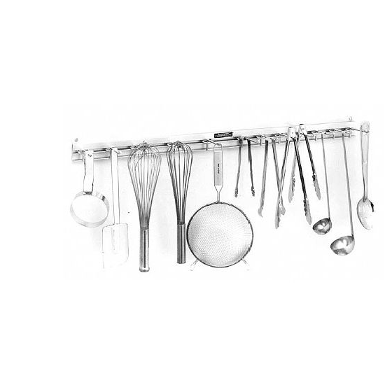 Denson CFE Unclassified Each H.A. Sparke SRK-3 Aluminum 36" Utensil Rack with 12 Hangers