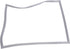 Denson CFE Unclassified Each Traulsen SVC-60060-00 Door Gasket Assembly, Offset 1/2 Door SS
