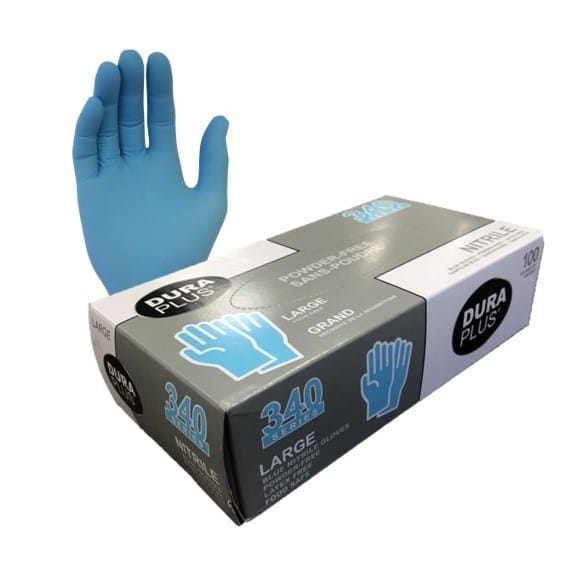 Dura Plus Essentials Box of 100 Dura Plus Small Nitrile Gloves, 100/Box | Denson CFE