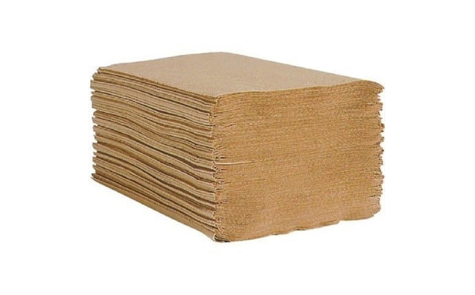 DuraPlus Disposables Case DuraPlus 57760362 Single Fold Paper Towels - Kraft, 250 Sheets per Pack, 16 Packs per Case | Denson CFE