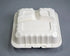 ECONO WHOLESALE Disposables 150 / Case EFCO2993-E Compostable Pebble Food Containers 9.125"x 8.81"x 3" 150 Pcs -3 Compartment Biodegradable Take Out Food Containers Microwave and Freezer Safe