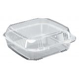 Ecopax Essentials Case Ecopax OPS993S 9" x 9" Clear OPS Clamshell Container 250/case | Denson CFE