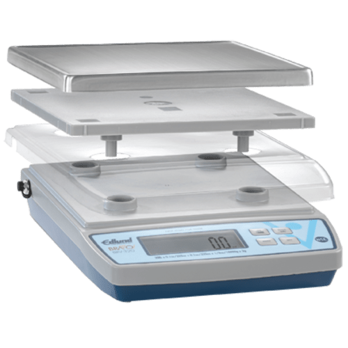 Edlund Scales Each Edlund BRV-160 10 lb Square Digital Scale w/ Removable Platform - 5 1/8" x 5 1/8", Stainless