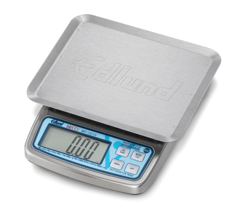 Edlund Scales Each Edlund BRV-160W 10 lb Waterproof Digital Portion Control Scale - 5 5/8" x 7", Stainless, 115v | Denson CFE