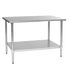 EFI Sales Ltd. Canada Commercial Work Tables and Stations Each EFI T2424E 24" x 24" Stainless Steel Work Table with Galvanized Undershelf