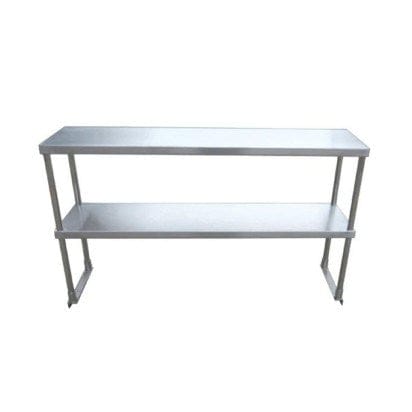 EFI Sales Ltd. Canada Commercial Work Tables and Stations Each EFI TOD1248 12? x 48? 18 Gauge Stainless Steel Double Overshelf