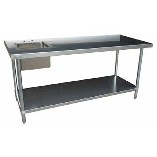 EFI Sales Ltd. Canada Commercial Work Tables and Stations Each EFI TTUBL2460 60? Work Table With Left Sink