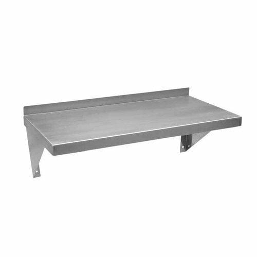 EFI Sales Ltd. Canada Commercial Work Tables and Stations Each EFI WMS-14-48 14? x 48? 18 Gauge Stainless Steel Wall Mount Shelf | Denson CFE