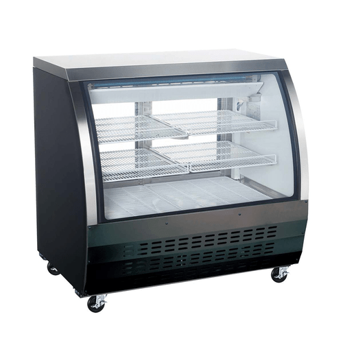 EFI Sales Ltd. Canada Display Refrigeration Each EFI CDC-48 48? Curved Glass 2 Door Floor Refrigerated Display Case | Denson CFE