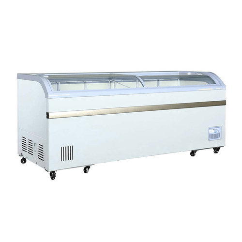 EFI Sales Ltd. Canada Ice Cream Equipment Each Scratch & Dent Special - EFI FCCG-79 79" Curved Glass Top Ice Cream Freezer - 94352120203000007