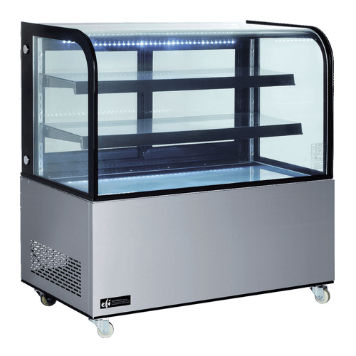 EFI Sales Ltd. Canada Merchandisers Each EFI CGCM-4848 48″ Curved Glass Floor Refrigerated Bakery Case | Denson CFE