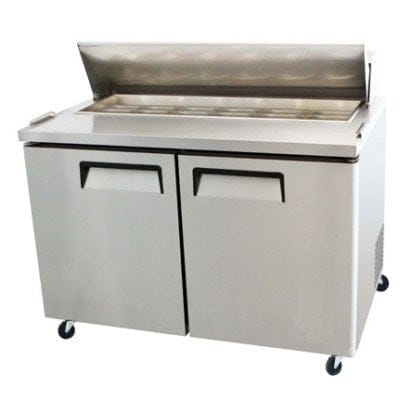 EFI Sales Ltd. Canada Refrigerated Prep Tables Each EFI CSDR2-48VC Sandwich Prep Refrigerator - Two Door