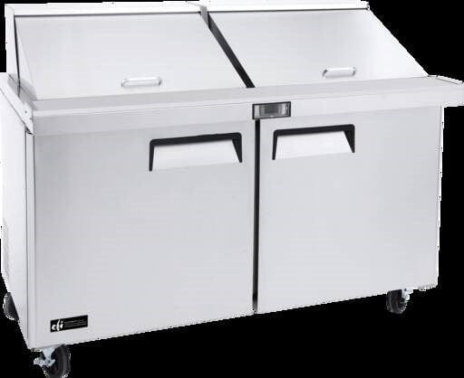 EFI Sales Ltd. Canada Refrigerated Prep Tables Each EFI Sales Ltd. Canada CMDR2-60VC 60? 2 Door Mega Top Refrigerator