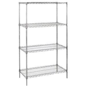 EFI Sales Ltd. Canada Storage & Transport Each EFI 34" Chrome Shelving Post with Foot | Denson CFE