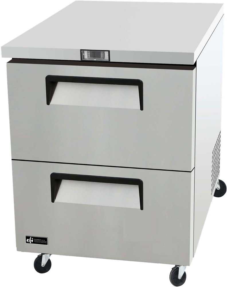 EFI Sales Ltd. Canada Undercounter Refrigeration Each EFI Sales Ltd. Canada CUDW2-27VC 27.5? Undercounter Refrigerator With 2 Drawers