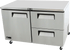 EFI Sales Ltd. Canada Undercounter Refrigeration Each EFI Sales Ltd. Canada CUDW2-60VC 60" Undercounter Refrigerator With 1 Door & 2 Drawers