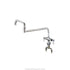 Encore Faucets Each Encore KL52-9018-SP1 Brass Chrome Plated Double Pantry Faucet with Elevated 18" Double Jointed Swivel Spout | Denson CFE