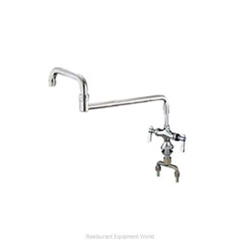 Encore Faucets Each Encore KL52-9018-SP1 Brass Chrome Plated Double Pantry Faucet with Elevated 18" Double Jointed Swivel Spout | Denson CFE