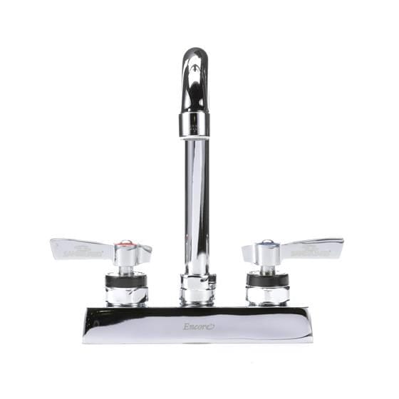 Encore Unclassified Each Encore KL41-4000-SE1Z 4" OC Deck Mount Faucet with 3-1/2" Swivel Gooseneck Spout and Lever Handles, Retail Packaging | Denson CFE