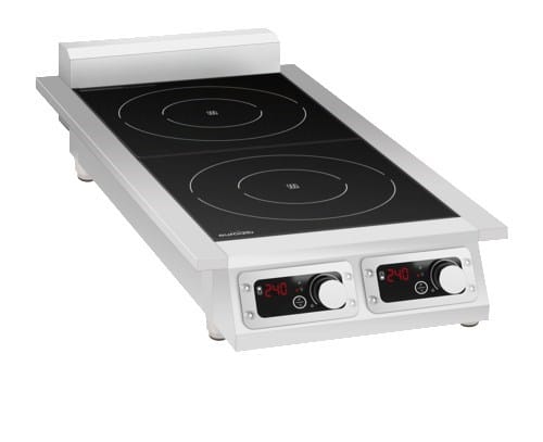 Eurodib Cooking Equipment Each Eurodib CCI2351PH Commercial Induction Cooktop - Dual 3500W Zones, Stainless Steel | Denson CFE