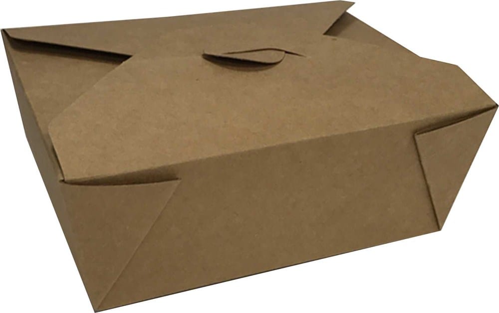 EZGO Disposables Case of 300 GreenPak 80308GP Kraft Paper Food Container - Recycled Paperboard, 300/Case | Denson CFE