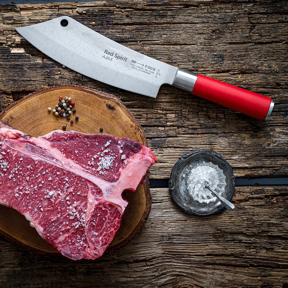 F.Dick Smallwares Each F.Dick 81722206 Red Spirit Ajax Chef Knife with Knife Sheath | Denson CFE