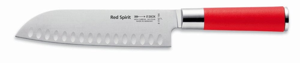 F.Dick Smallwares Each F.Dick 8174218K Red Spirit Santoku Knife Kullenschliff 7" | Denson CFE