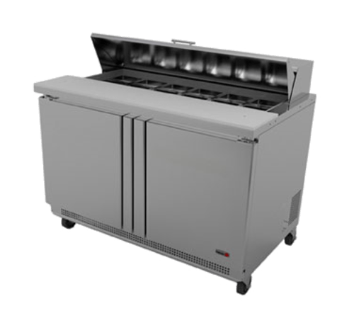 Fagor Refrigerated Prep Tables Each Fagor Refrigeration FST-48-12-N Sandwich / Salad Unit Refrigerated Counter