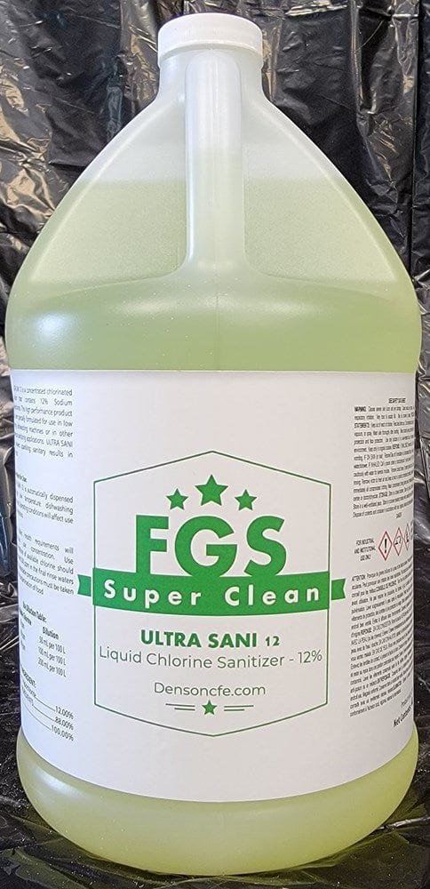 FGS Superclean Unclassified 4 Ltr Ultra Sani 12 12% Sodium Hypochlorite santi 4 x 4L