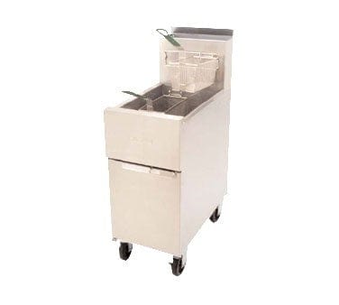 Frymaster Commercial Fryers Each Frymaster SR42G? / SR?1?42G Liquid Propane 43 lb Oil Capacity Dean? Super Runner Value Tube-Type Gas Floor Fryer With Millivolt Controller And Durable Temperature Probe, 105,000 BTU