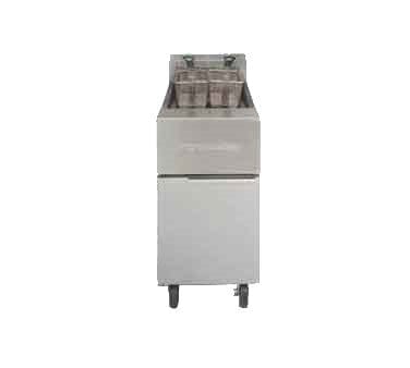 Frymaster Equipment Each Frymaster GF14 Gas Fryer - 40 lb Vat, Floor Model, Natural Gas, 100,000 BTU | Denson CFE