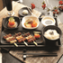G.E.T. Enterprises Dinnerware Each G.E.T. JW1407-B Rectangular Two-tone Plate, 13 in x 8 in x 1 in H., Karma, Ebony Outside, Sand Inside - Melamine | Denson CFE