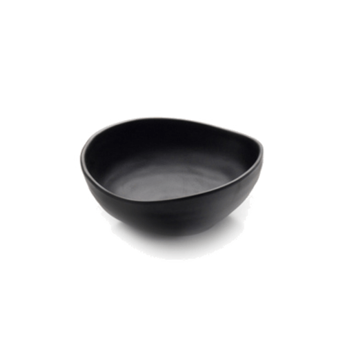 G.E.T. Enterprises Dinnerware Each G.E.T. JW1407-B Rectangular Two-tone Plate, 13 in x 8 in x 1 in H., Karma, Ebony Outside, Sand Inside - Melamine | Denson CFE