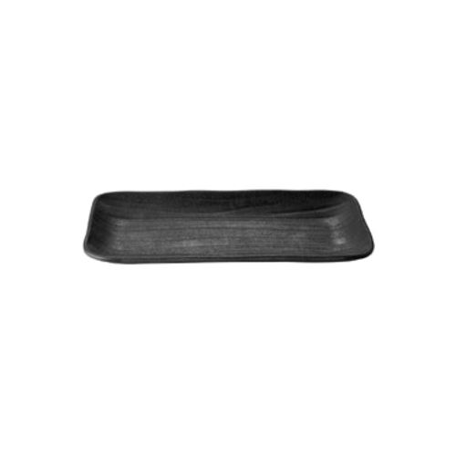 G.E.T. Enterprises Dinnerware Each G.E.T JW5411-B Rectangular Wave Tray, 8 5/8" x 4 3/4" x 3/4" H., Zen, White | Denson CFE