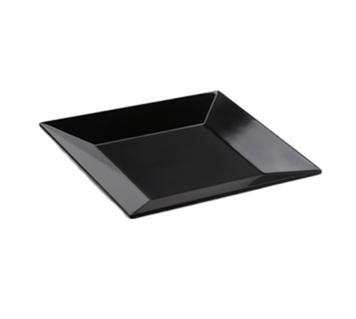 G.E.T. Enterprises Dinnerware Each G.E.T. ML-104-BK 10 in Square Melamine Dinner Plate, Black | Denson CFE