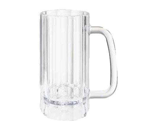 G.E.T. Enterprises Drinkware Dozen GET 00086-1-SAN-CL 16 oz. Customizable SAN Plastic Beer Mug - 24/Case