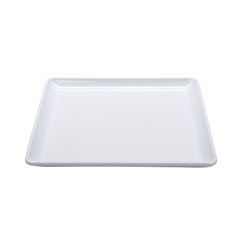 G.E.T. Enterprises Unclassified Dozen G.E.T CS-801-W 8" White With Blue Trim Enamelware Melamine Bread Side Dish Round Plate | Denson CFE