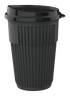 G.E.T. Enterprises Unclassified Dozen G.E.T EC-216-1-CHG 12 Oz. Ribbed Cup with Lid | Denson CFE