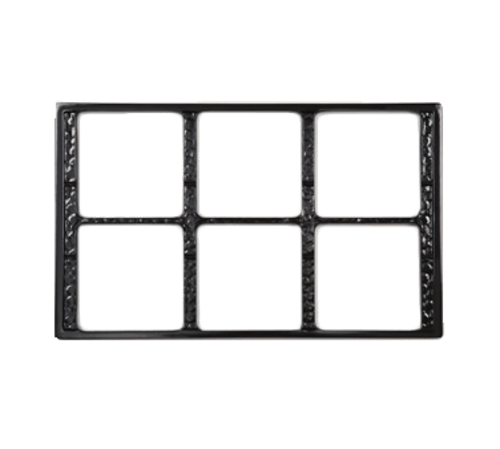 G.E.T. Enterprises Unclassified Each G.E.T. ML-168-BK Full Size Tile With 6 Hole Cut Out For ML-148 & 3 Larger Square Crocks - Plastic | Denson CFE