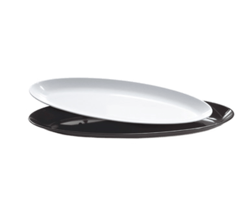 G.E.T. Enterprises Unclassified Each GET ML-255-BK – 27" x 10" Oval Siciliano Platter, Black (Melamine) | Denson CFE