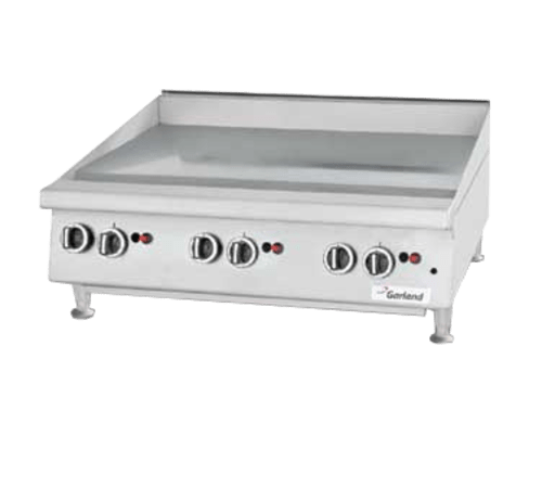 Garland Canada Commercial Cooking Equipment Each Garland GTGG24-GT24M 23 5/8" Gas Griddle w/ Thermostatic Controls - 1" Steel Plate, Natural Gas