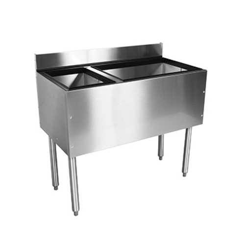 Glastender Unclassified Each Glastender C-CBA-48L-CP10 Underbar Combo Ice Bin/Cocktail Unit With Bottle Well Storage | Denson CFE