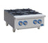 Globe Commercial Restaurant Ranges Each Globe GHP24G 24" Stainless Steel Countertop Gas Hot Plate - 88,000 BTU