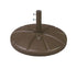 Grosfillex Essentials Each Grosfillex US602137 Bronze Mist 21 Inch Diameter Round Resin Table Umbrella Base